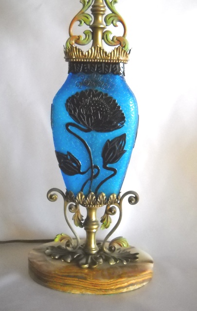 6229 - Acid Etched Vase/Lamp