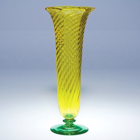 6241 - Bristol Yellow Transparent Vase