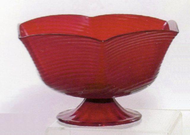 6241 - Selenium Red Transparent Bowl