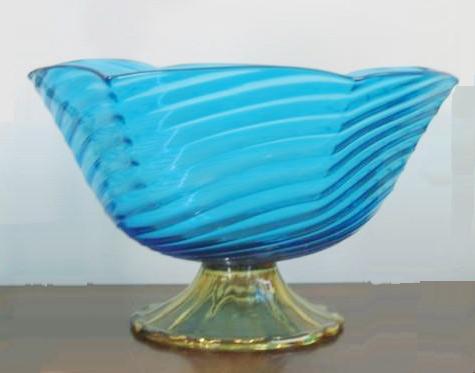 6241 - Celeste Blue Transparent Bowl