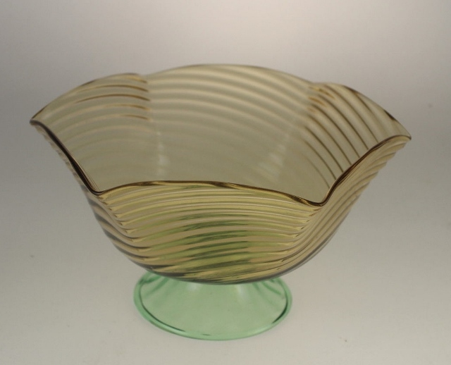 6241 - Amber Transparent Compote