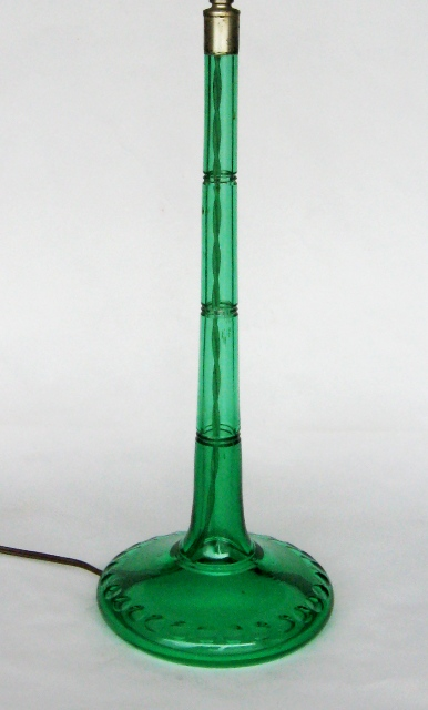 6243 - Pomona Green Engraved Vase/Lamp