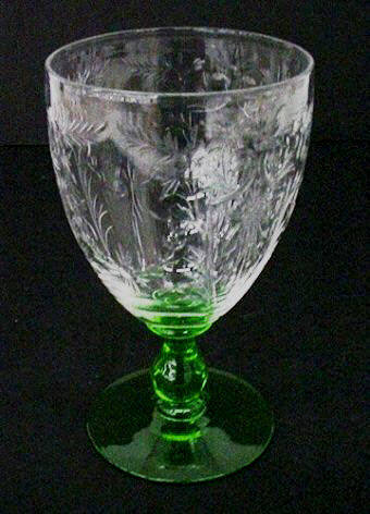 6244 - Colorless Engraved Goblet