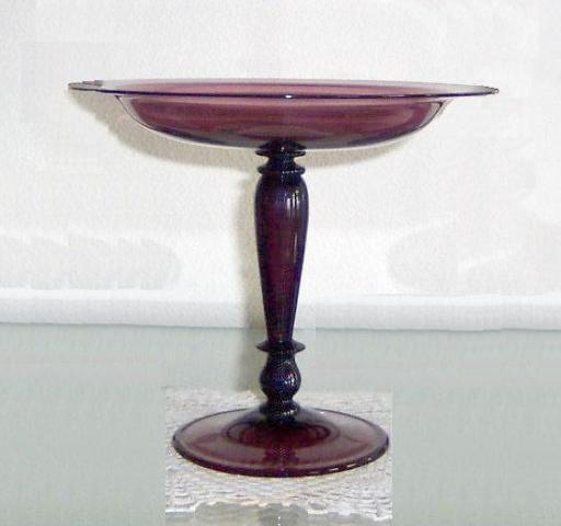 6245 - Amethyst Transparent Compote