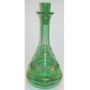 6246 - Pomona Green Engraved Decanter