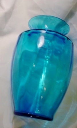 6271 - Celeste Blue Transparent Vase