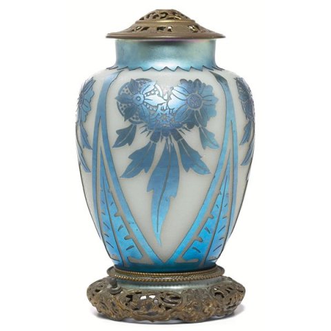 6272 - Acid Etched Vase/Lamp