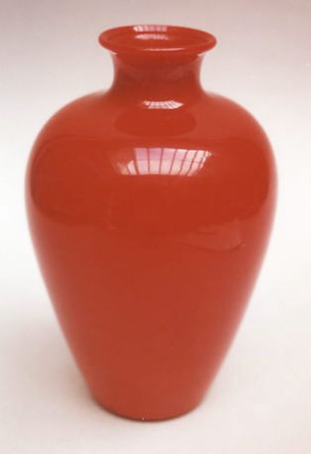 6276 - Rouge Flamb Opaque Vase