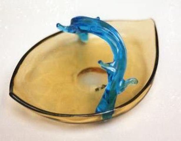 6302 - Amber Transparent Ash Tray