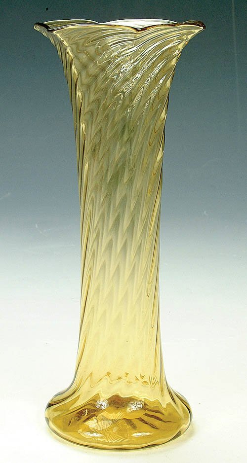 6305 - Amber Transparent Vase
