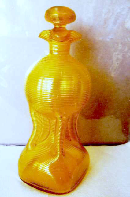 6343 - Bristol Yellow Transparent Bottle