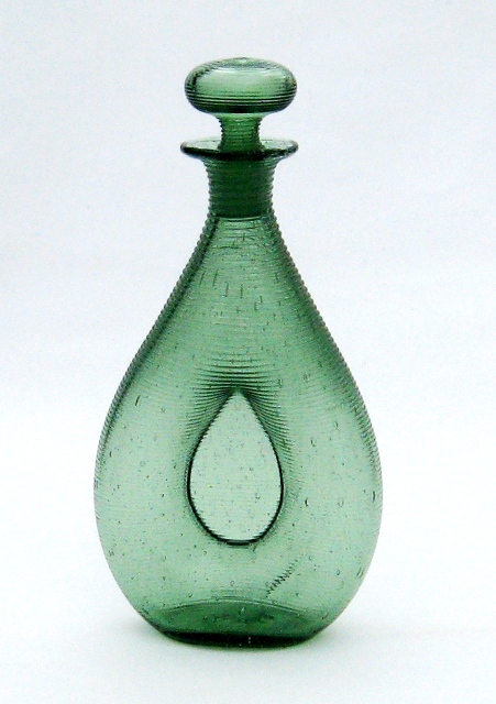 6344 - Spanish Green Transparent Decanter