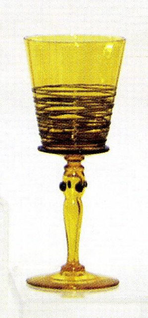 6359 - Bristol Yellow Transparent Goblet