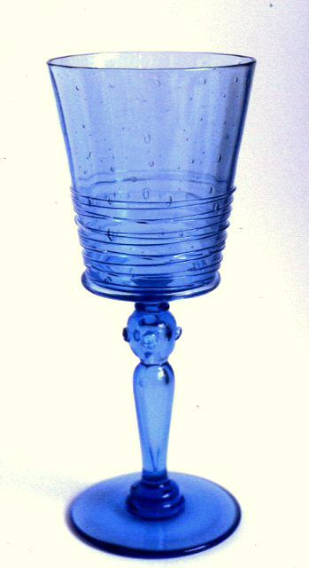 6359 - French Blue Transparent Goblet
