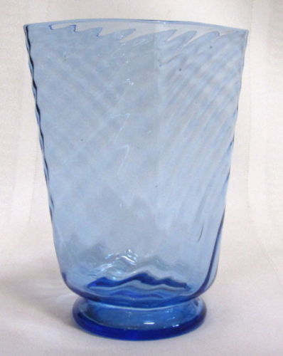 6380 - French Blue Transparent Vase