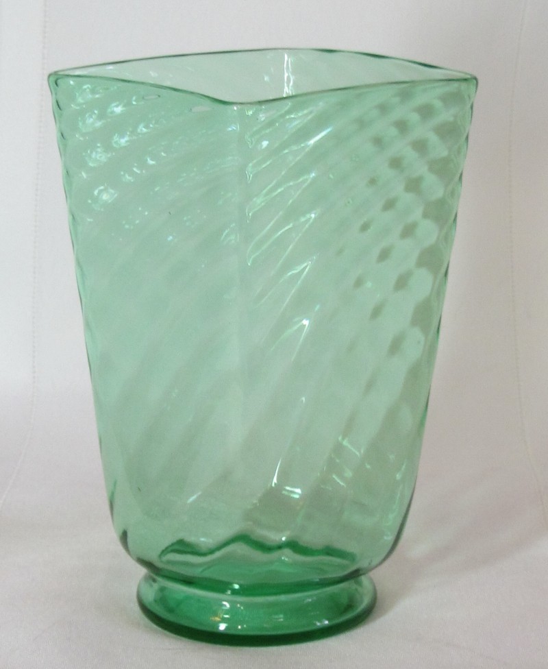 6380 - Pomona Green Transparent Vase