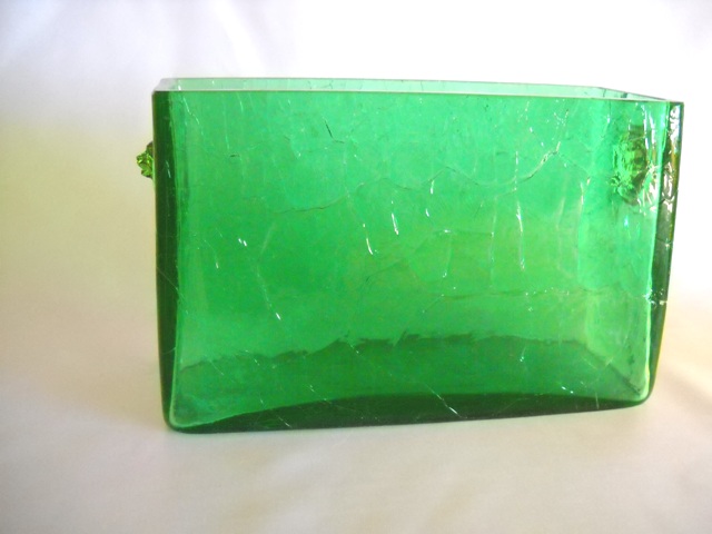6382 - Pomona Green Transparent Vase