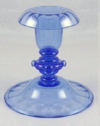 6384 - French Blue Transparent Candlestick