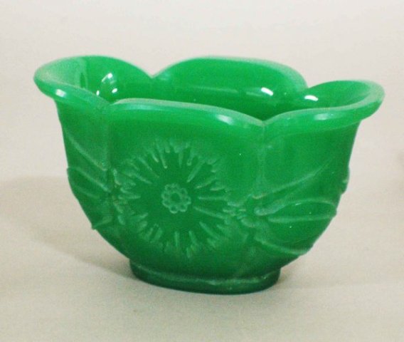 6415 - Green Jade Acid Etched Bowl