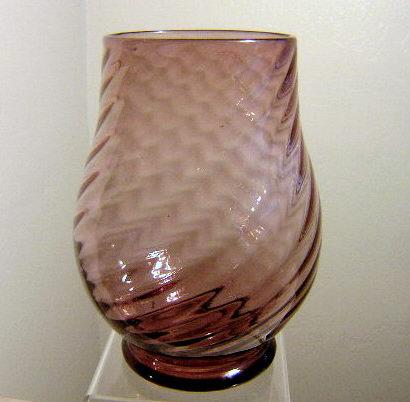 6423 - Pale Amethyst Transparent Vase