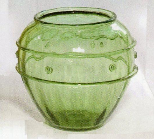 6427 - Spanish Green Transparent Vase