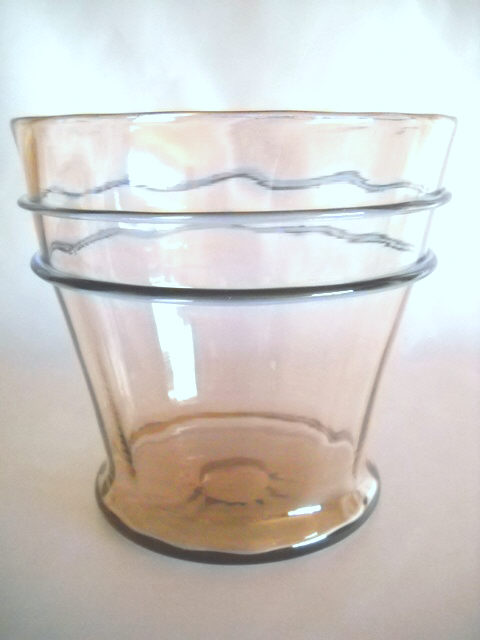 6428 - Smoked Crystal Transparent Vase