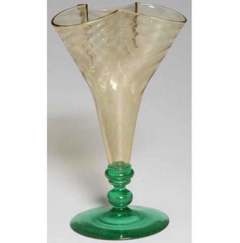 6441 - Amber Transparent Vase