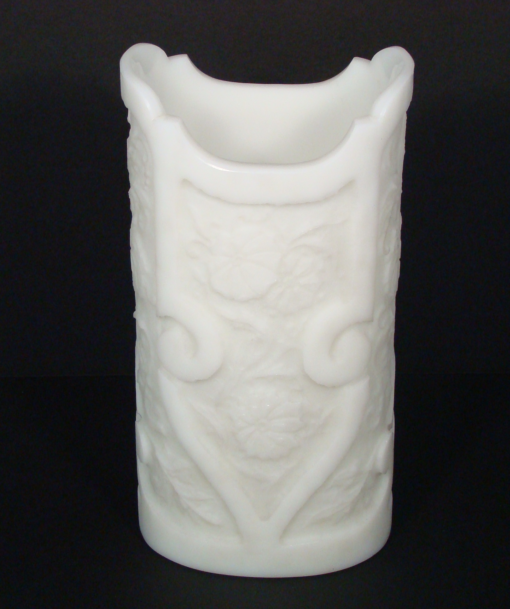 6456 - Carrara Marble Acid Etched Vase