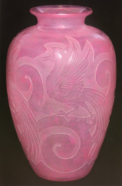6457 - Rose Quartz Acid Etched Vase