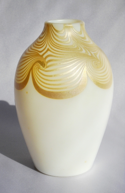 645 - Opal Iridescent Vase