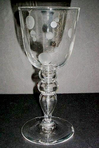 6505 - Colorless Engraved Goblet