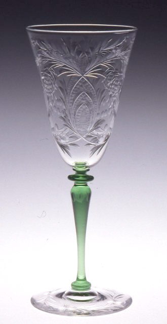 6562 - Colorless Engraved Goblet