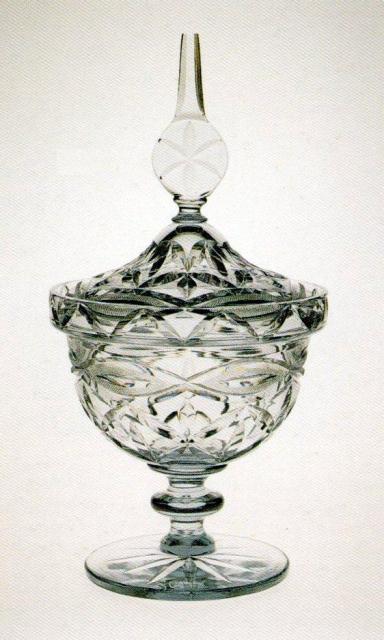 6566 - Moonlight Engraved Covered Vase