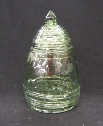 6586 - Spanish Green Transparent Marmalade Jar