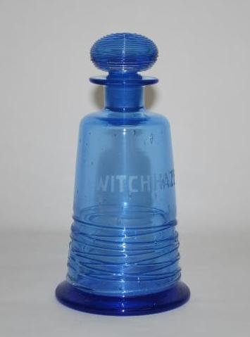 6587 - French Blue Acid Etched Decanter