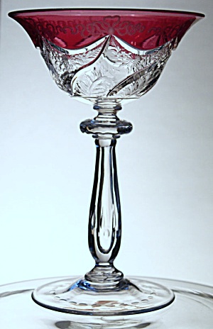 6596 - Colorless Engraved Champagne