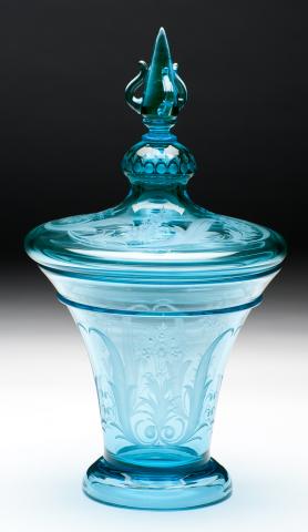 6611 - Marina Engraved Covered Vase