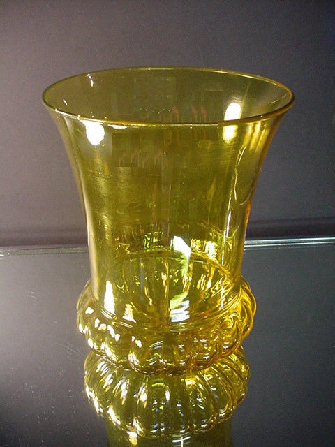 6635 - Bristol Yellow Transparent Vase