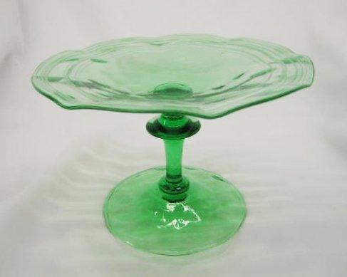6637 - Pomona Green Transparent Compote