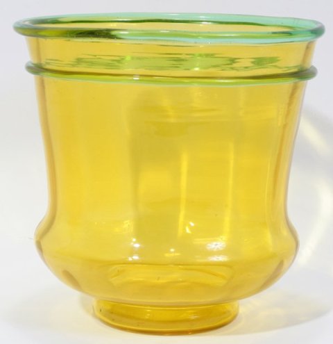 6639 - Bristol Yellow Transparent Vase