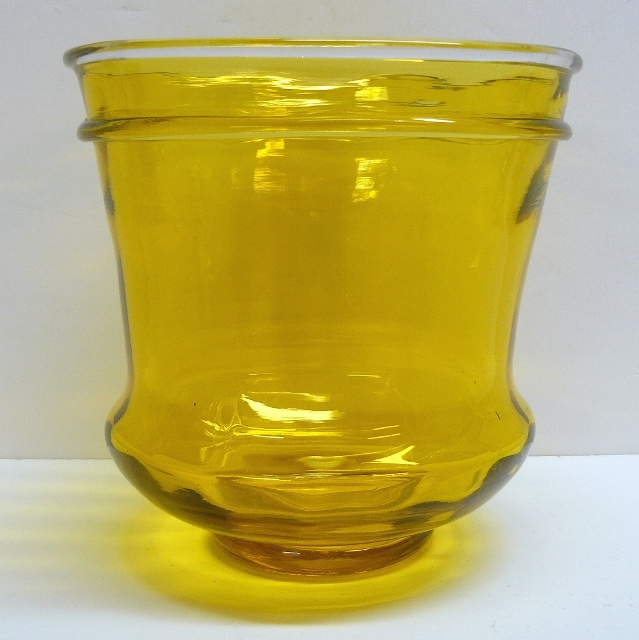 6639 - Bristol Yellow Transparent Vase