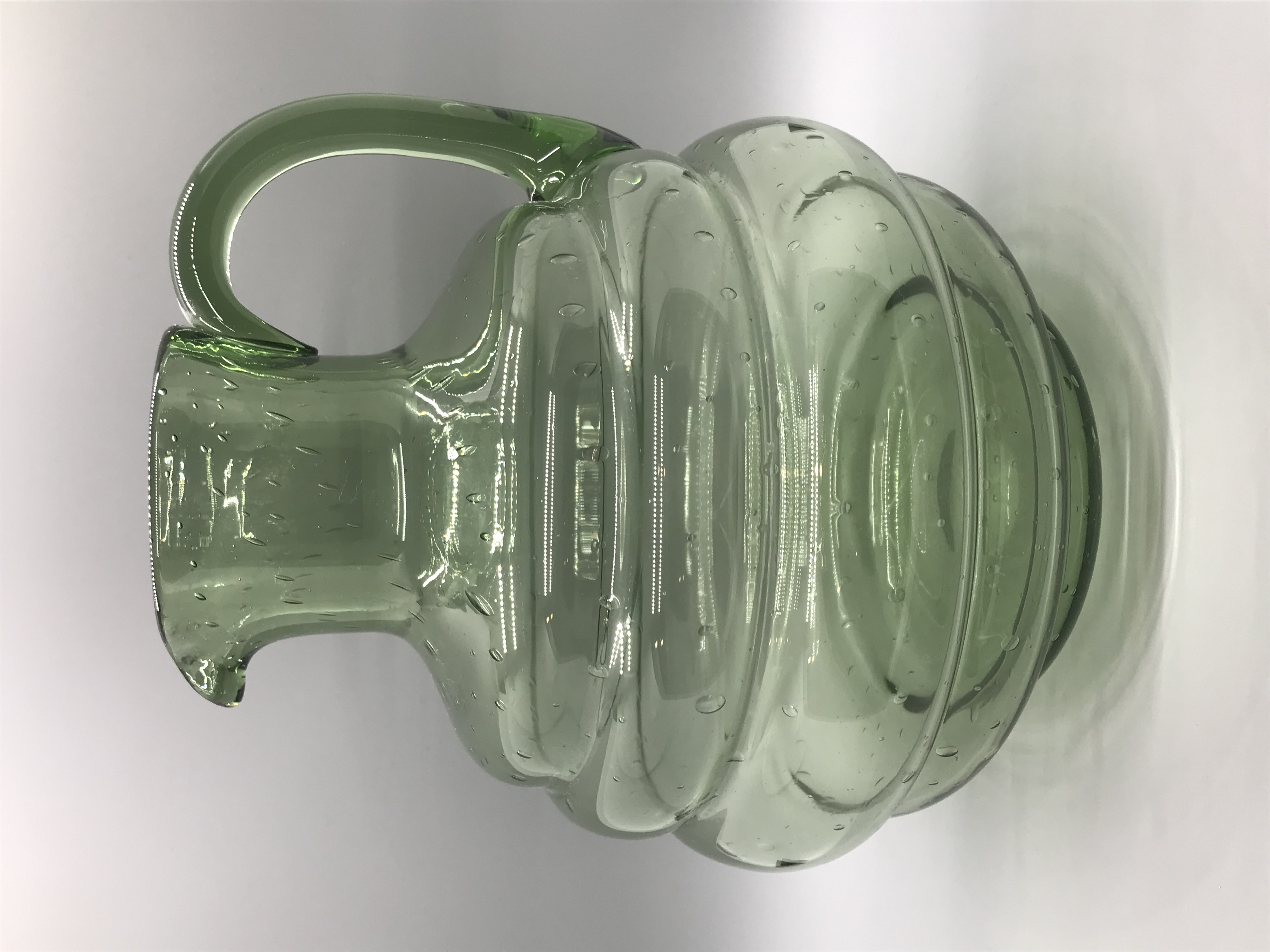 6651 - Spanish Green Transparent Pitcher