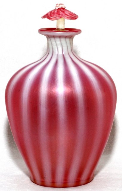 6656 - Oriental Poppy Translucent Decanter