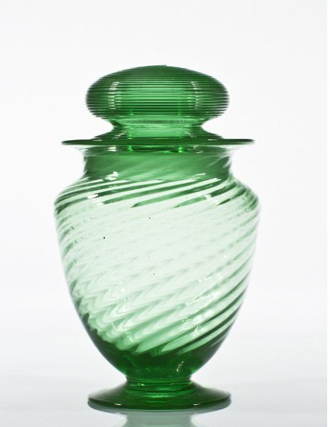 6733 - Pomona Green Transparent Bottle