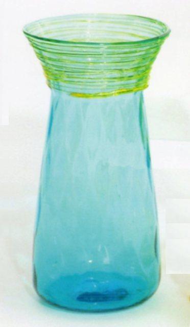 6776 - Persian Blue Transparent Vase