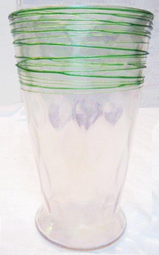 6777 - Verre de Soie Transparent Vase