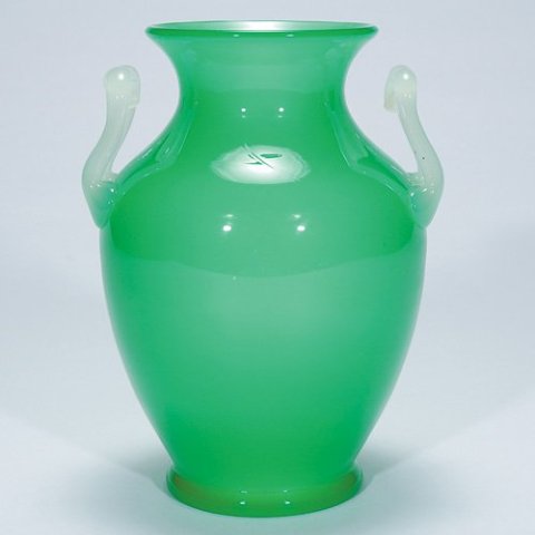 6795 - Green Jade Jade Vase