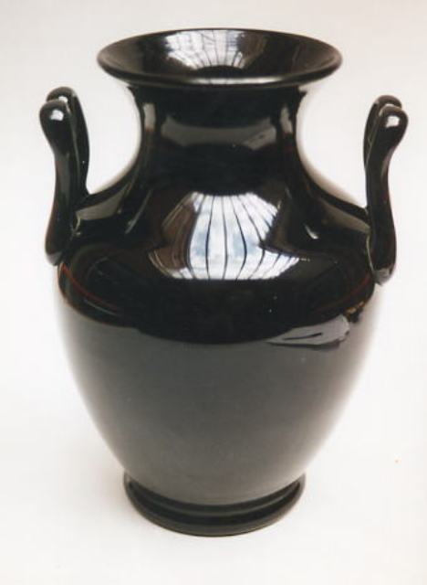 6795 - Mirror Black Translucent Vase