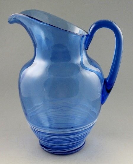 6798 - French Blue Transparent Pitcher