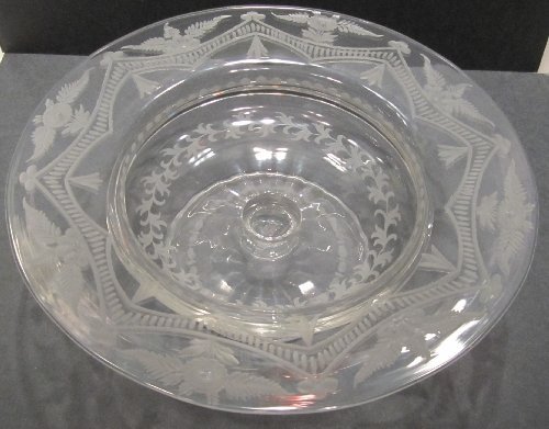 6833 - Colorless Engraved Bowl